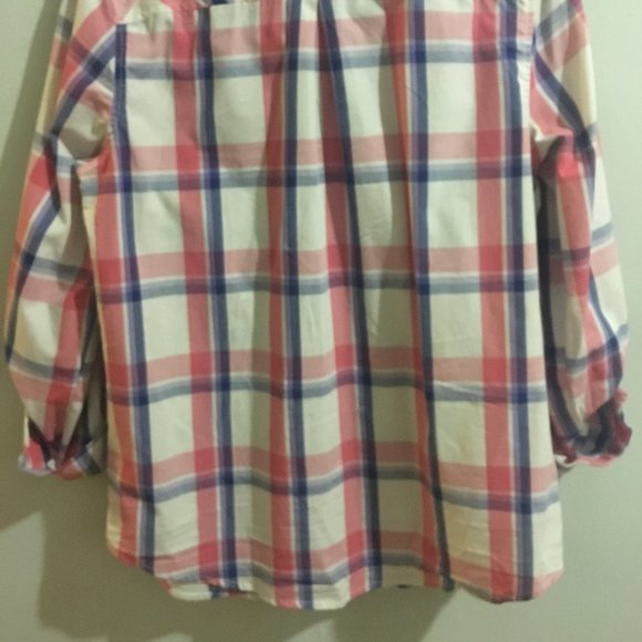 Red, White & Blue Plaid Shirt - Item#31 - Picture 4 of 4